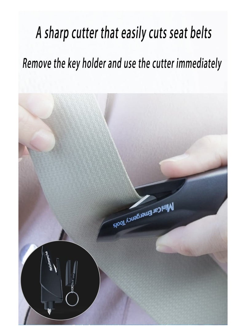 Emergency Car Escape Tool 2-Pack: Keychain Window Breaker and Seat Belt Cutter for Quick Escape in Emergencies - Essential Safety Gear for Every Vehicle. - Image 4