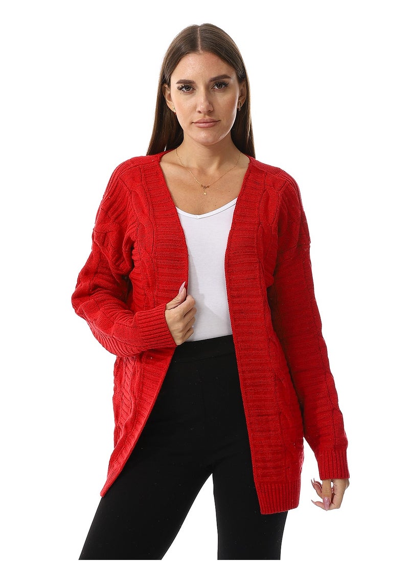 Caesar Womens Wool Open Cardigan  - Image 1