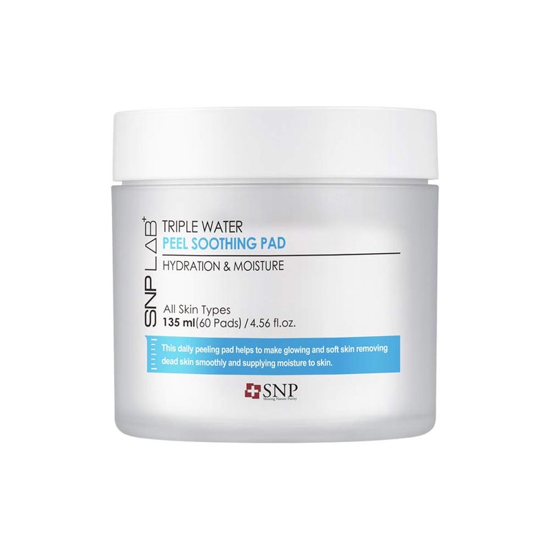 SNP Lab+ Triple Water Peel Soothing Pad - 55 ml - Image 1