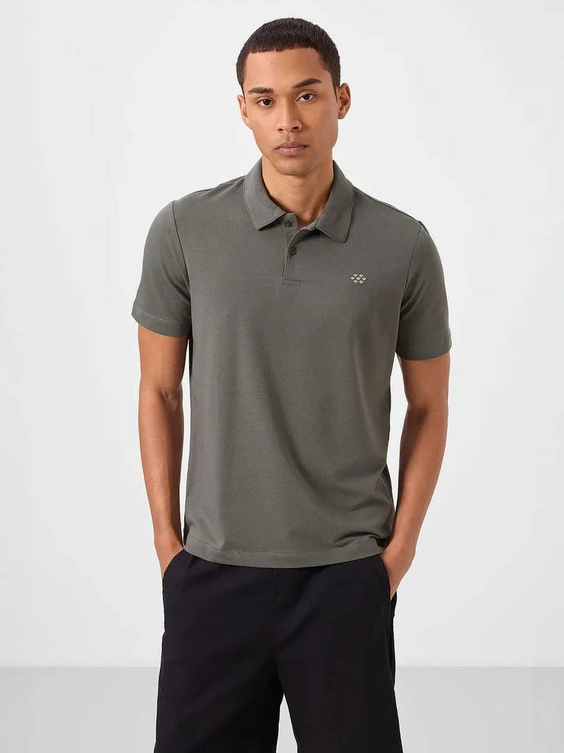 تومي لايف TOMMY Men's Cotton-Blend Polo T-Shirt