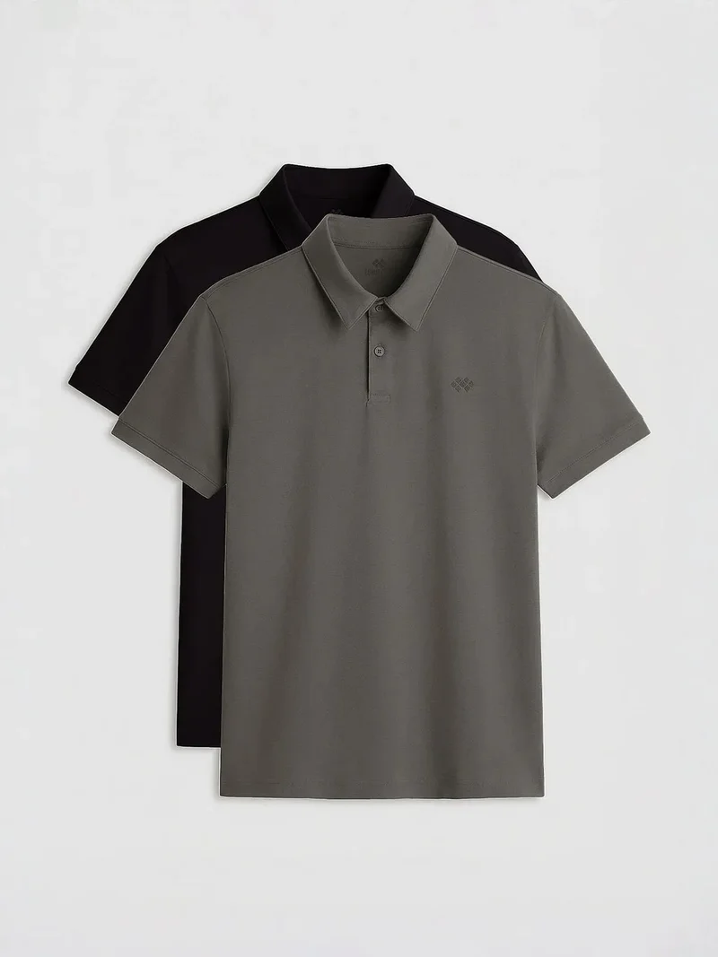 تومي لايف TOMMY Men's Cotton-Blend Polo T-Shirt