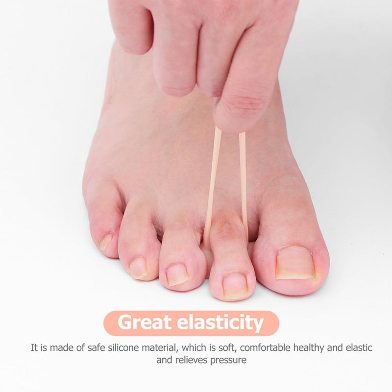 Skin Color Toe Valgus Corrector Pads 4Pcs Bunion Splints Overlapping Hammertoe Relief Comfortable For Women Daily Wear - Image 5