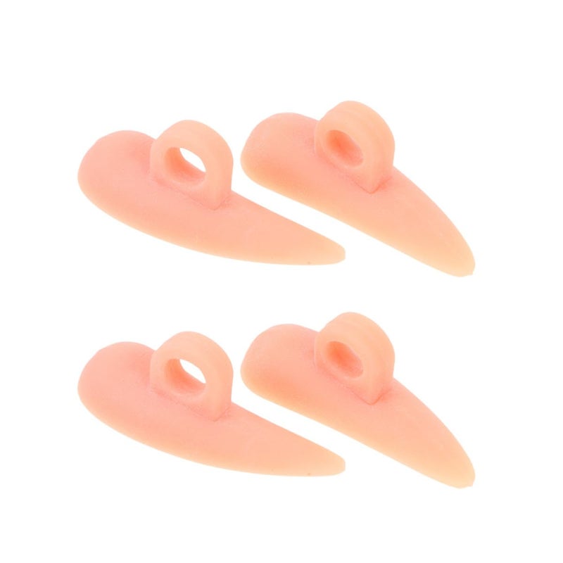 Skin Color Toe Valgus Corrector Pads 4Pcs Bunion Splints Overlapping Hammertoe Relief Comfortable For Women Daily Wear - Image 2
