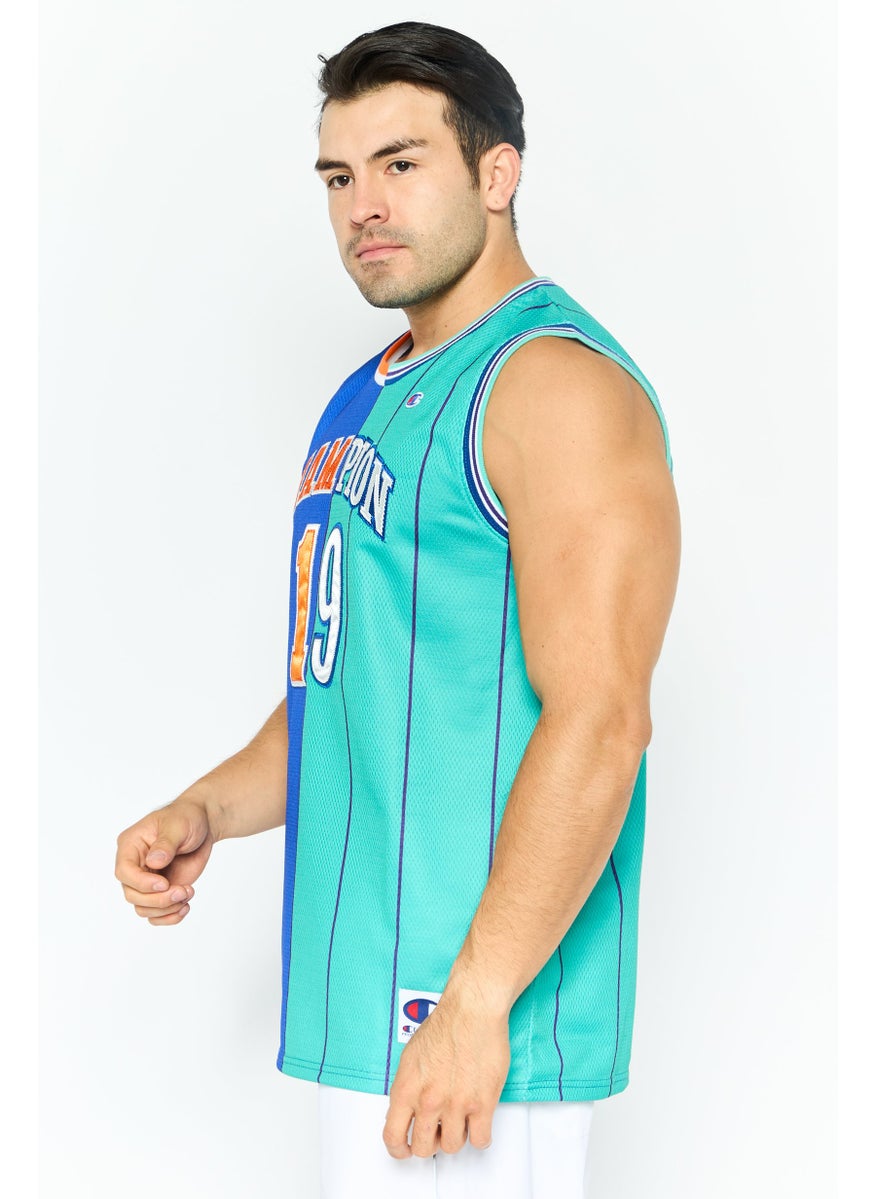Champion - Men Sportswear Fit Sleeveless Training Jersey, Blue - Image 1