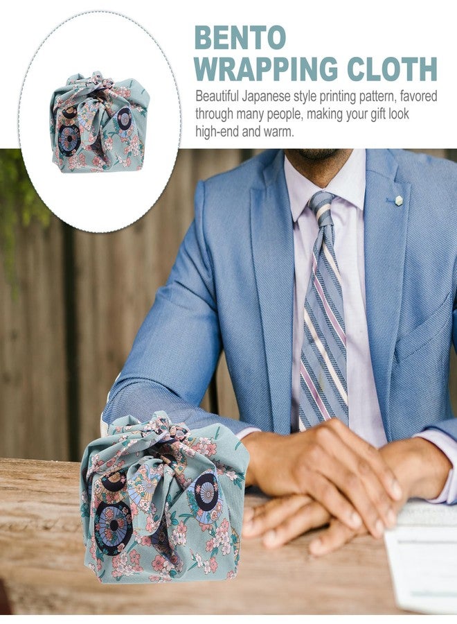 بارتي كينج دوم قماش تغليف بينتو من بارتي كينجدوم: قماش تغليف فوروشيكي كبير جدًا بنمط ياباني مزهر، مثالي لصناديق الغداء والنزهات والديكور الخارجي، ولتغليف الطعام وتغطية الطاولات. - Image 3