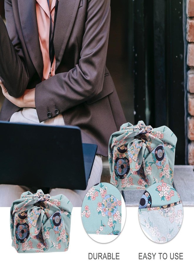 بارتي كينج دوم قماش تغليف بينتو من بارتي كينجدوم: قماش تغليف فوروشيكي كبير جدًا بنمط ياباني مزهر، مثالي لصناديق الغداء والنزهات والديكور الخارجي، ولتغليف الطعام وتغطية الطاولات. - Image 5