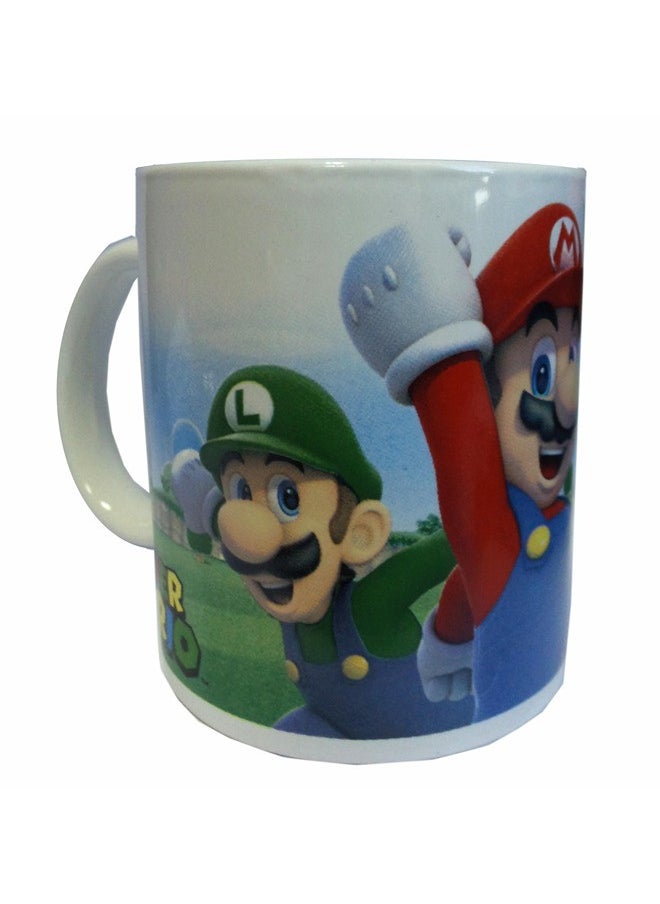 STOR STOR Nintendo Mug Ceramic Super Mario 325Ml With Handle| Set Of 1 Pcs Tea/Coffee Round Shape| Microwave & Dishwasher Safe, Freezer Safe | Ideal For Daily Use Coffee, Tea,Color Multicolor  - Image 2
