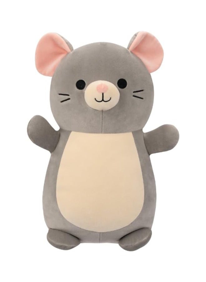 Squishmallows 14 inch Large Plush Misty Grey Mouse Hugmee , Officially Licensed Kellytoy Plush Toy, Colorful Soft Toy, Gift for Kids, Girls & Boys Washable Squishy Stuff Toy Multicolor All Age  - Image 1