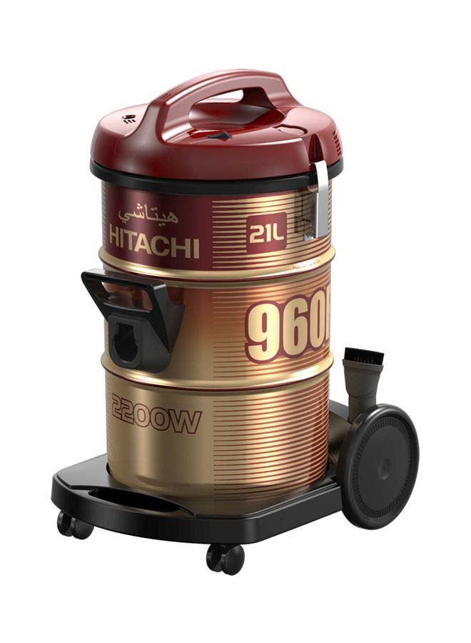 هيتاشي مكنسة كهربائية كانستر 21 L 2200 W CV960F أحمر / ذهب / أسود - Image 3