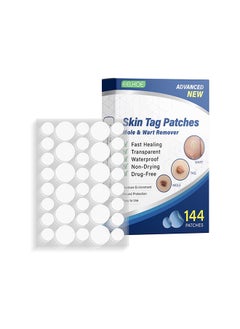 Skin Tag Remover Patches Mole Wart Removing Sticker Natural Ingredients 144 Pieces