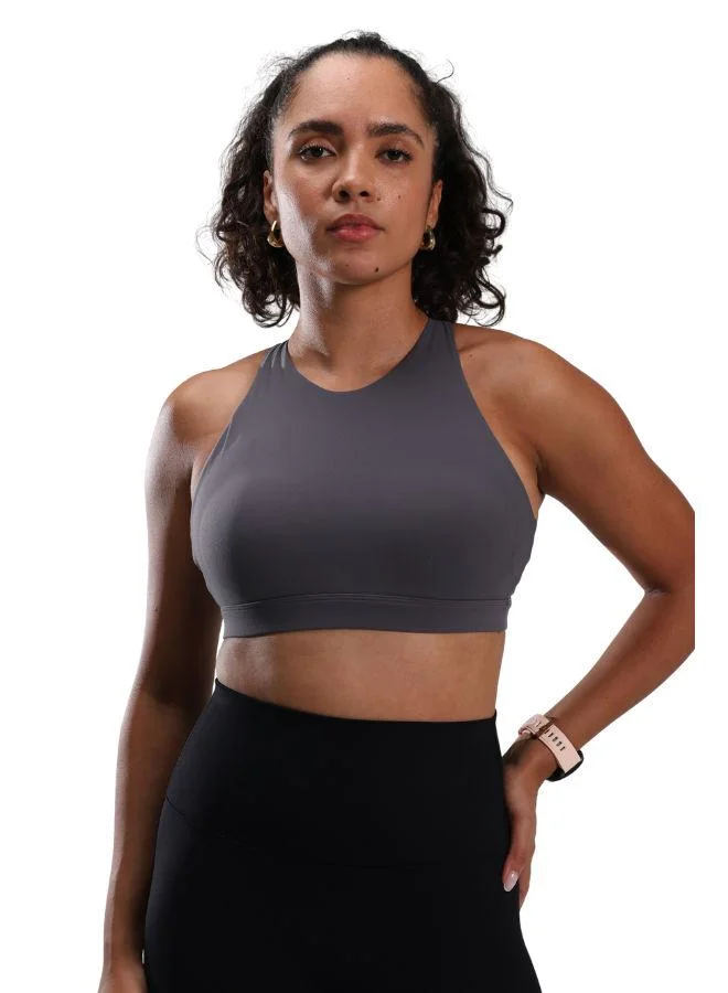 موهوكي موهوكي حمالة صدر رياضية Olivia High Neck Sports Bra - رمادي حبر