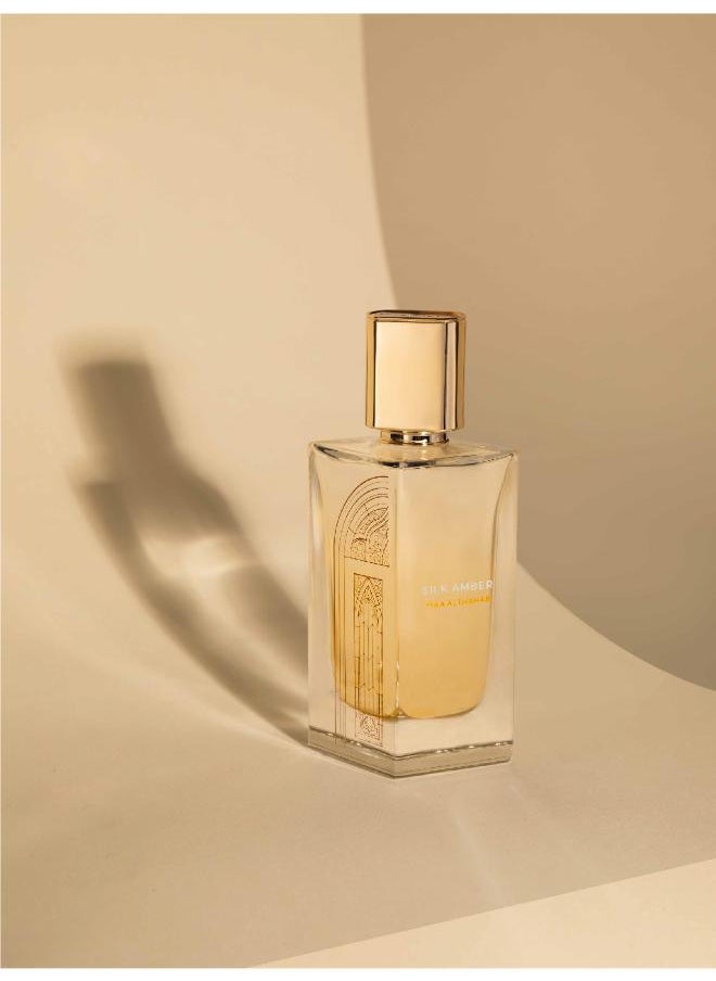 Maa Althahab Silk Amber Eau de Parfum – Long-Lasting Amber Oriental Fragrance for Men & Women – 75ml  - Image 3