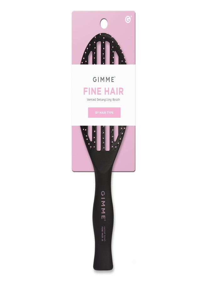 Gimme Beauty Vented Detangling Brush - Quick-Dry, Heat-Resistant Wet Brush for Thick or Thin Locks - Supports Healthy Hair - Flexible Curved Design for Fine Locks - Fine Hair - Image 1
