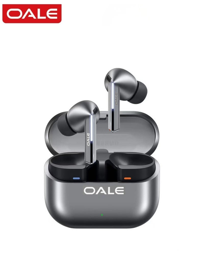 OALE Buds3 Pro True Wireless Earbuds, Bluetooth 5.4, ENC Noise Cancellation, Clear Calling, Touch Control, Siri Support, Up to 30H Playback, Wireless In-Ear Headphones - Black - Image 1