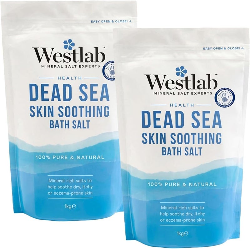 Westlab Pure Mineral Bathing Dead Sea Salt 1kg Packaging May Vary Pack of 2