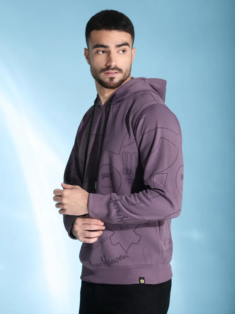 بيونغ هودي مطبوع برسومات كوميكس بعد الحياة بنفسجي