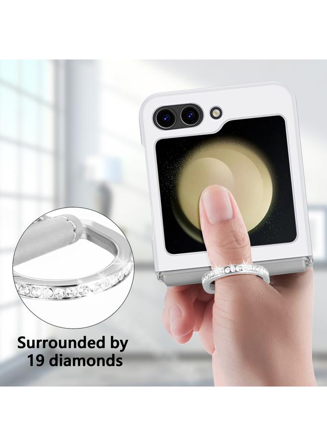 S-TOP Case For Samsung Galaxy Z Flip5 5G Skin-feel Diamond Ring Shockproof Phone Case - Image 4
