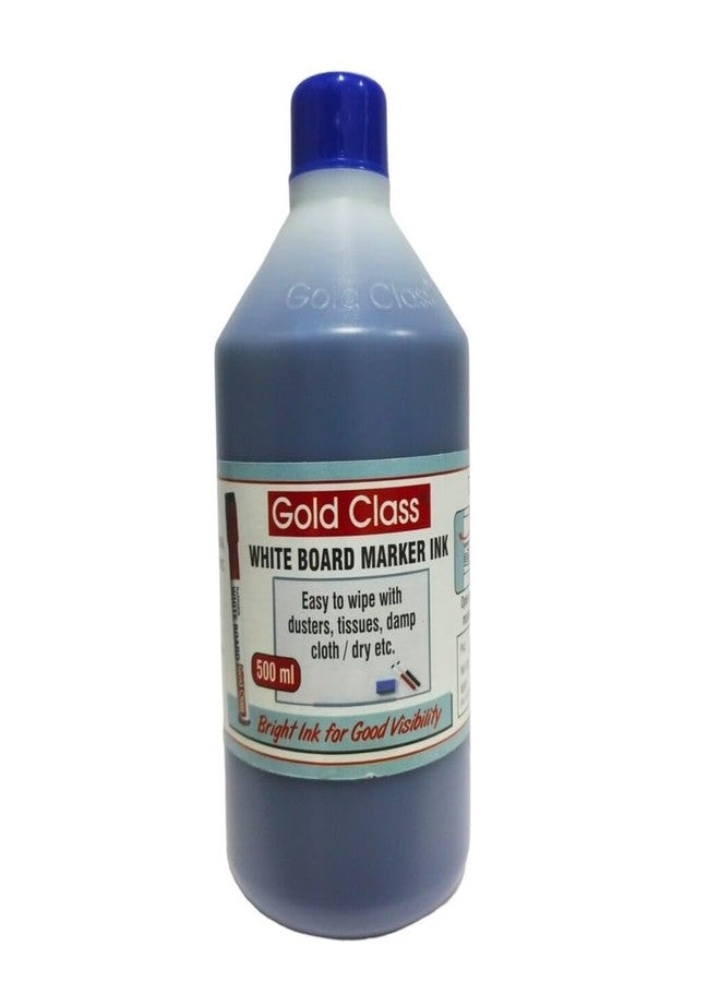 Gold Class White Board Marker Ink,500ML | Easily refillable | Bold Round tip | Suitable for Marker Pens | Office Stationery | School Stationery (Blue) - Image 1