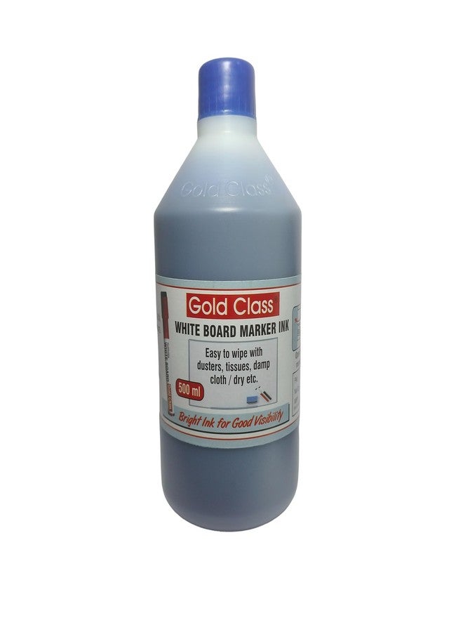 Gold Class White Board Marker Ink,500ML | Easily refillable | Bold Round tip | Suitable for Marker Pens | Office Stationery | School Stationery (Blue) - Image 3