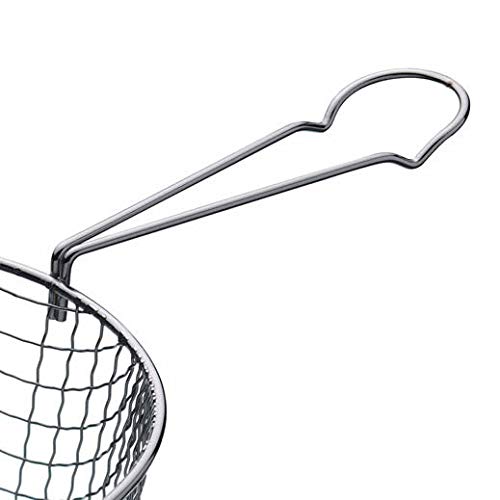 KitchenCraft KCBASKET8 Wire Deep Fryer Basket, Metal, 18.5 cm (to Fit 20 cm Chip Pan), Silver - Image 3