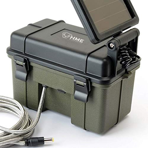 HME Trail Camera 12V/Solar Auxiliary Power Pack Durable Weather-Resistant Housing Easy Installation & Versatile Compatibility, Black - Image 4