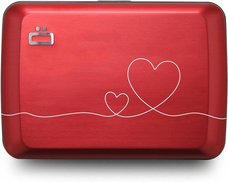 ÖGON -DESIGNS- Aluminium Card Holder with Metal Clasp, RFID Protection Against Fraud and Demagnetization, Compact Wallet, Smart Case Oslo Model - Image 1