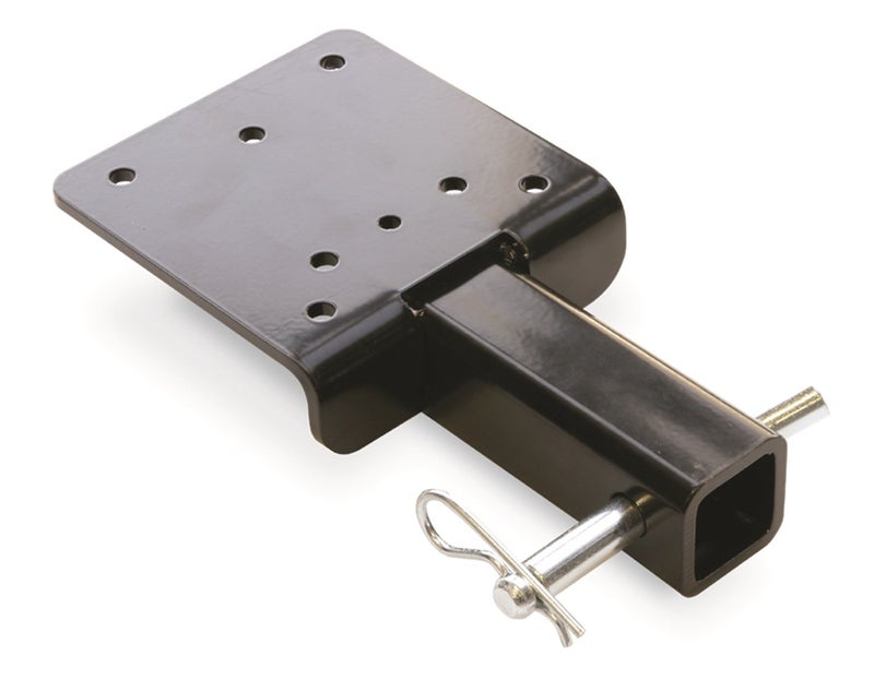WARN 68531 Winch Trailer Hitch Adapter Mounting Plate Black
