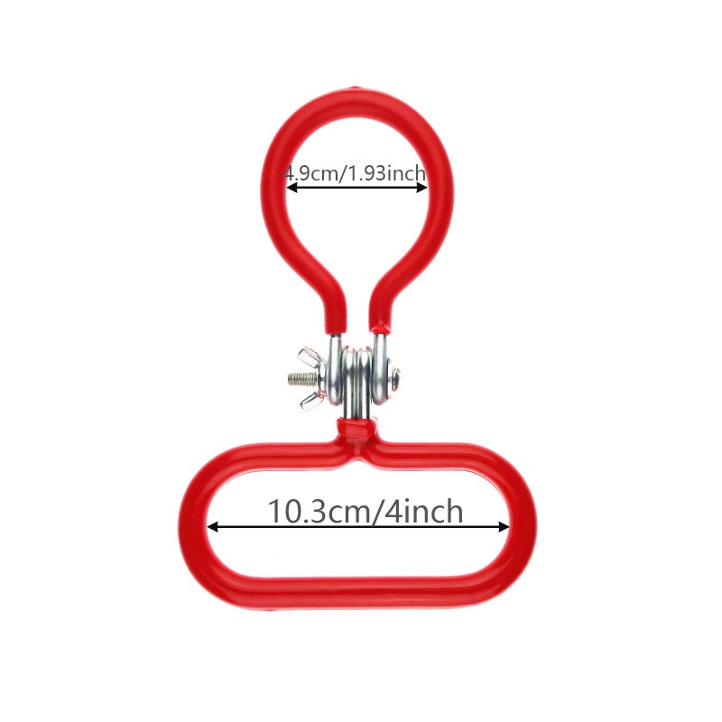 Zelerdo 2 Pack Carboy Handle for Smooth Neck 3 Gallon 5 Gallon 6 Gallon 6.5 Gallon Glass Carboys (Red) - Image 2