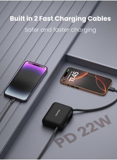 Moxedo Moxedo Combo 5x 10,000 mAh Power Bank withCharging Dock 20W Power Delivery USB-C Fast Charging with Built-in Type-C Cable (Black)  - Image 5