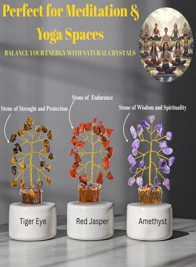 ANAYA AGATE Crystal Tree Set of 12 Unique Birthday Gifts for Women,Sister,Mom,Home Office Decor,Shelf Decoration for Positive Energy,Bring Good Luck,Money,Reiki Healing, Chakra Tree of Life Gift Sets - Image 5