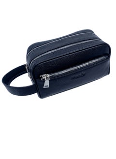 Classic Milano Classic Milano Leather Travel Toiletry Bag, Hand Bag, and Clutch Bag for Men and Women – Waterproof Travel Organizer, Spacious Cosmetic Case & Dopp Kit for Shaving, Makeup & Grooming Essentials  - Image 2