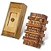 Kasyat 2 Pieces Wooden Puzzle Box for Adults Money Puzzle Box for Gift Magic Cards Case Holder with Hidden Compartments Christmas Birthday GiftClassic Style - Image 2
