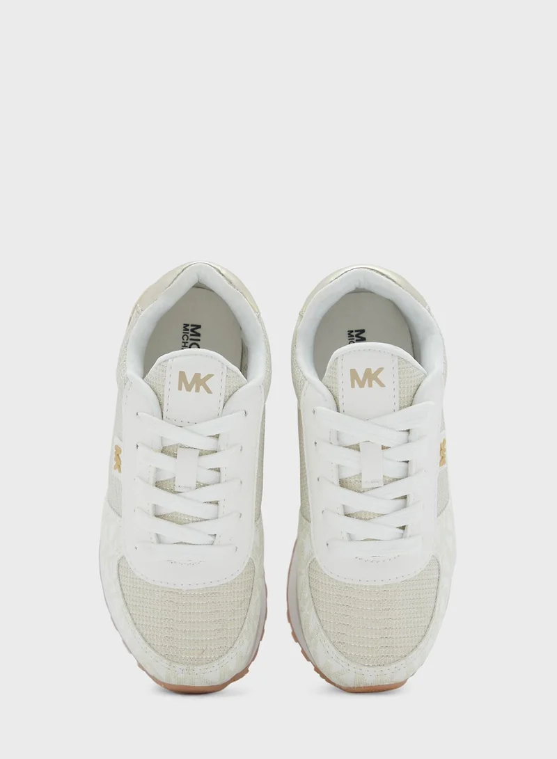Michael Kors Youth Monique Low Top Lace Up Sneakers