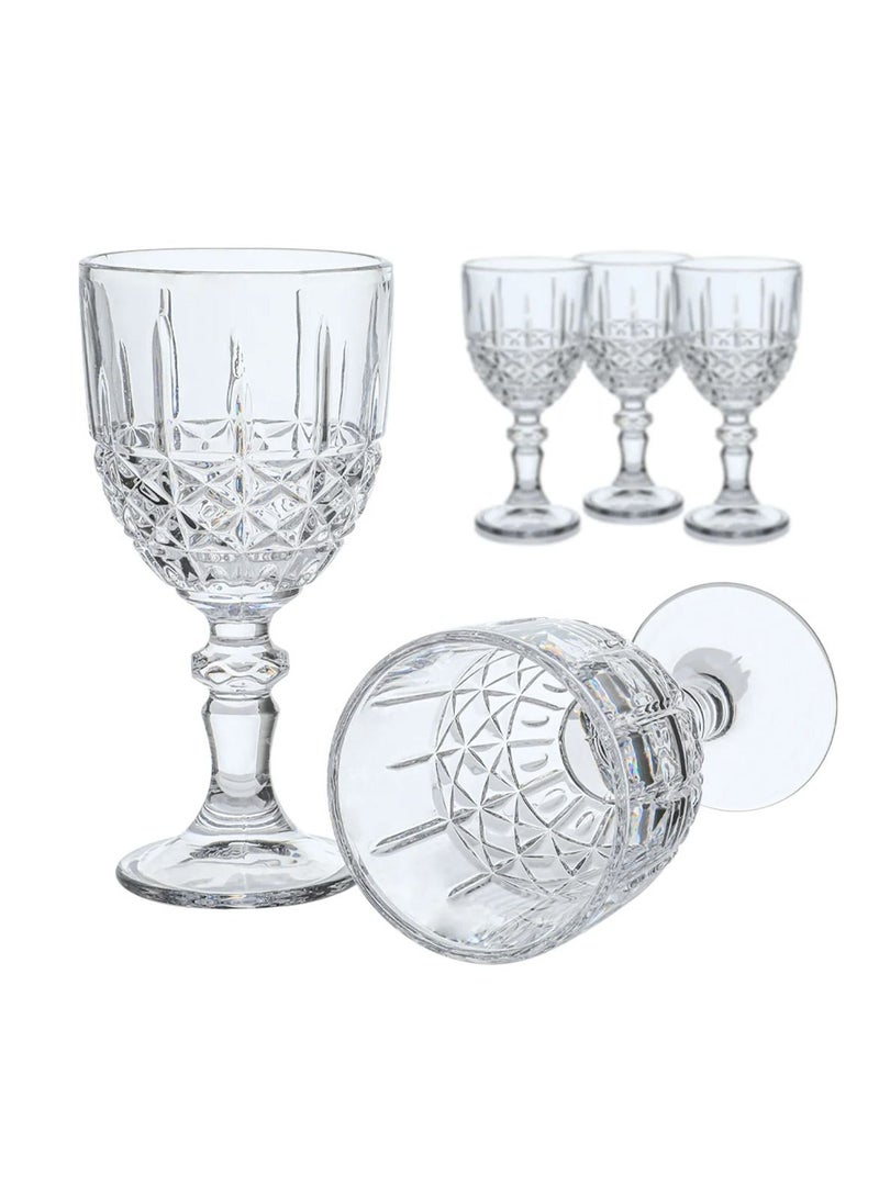 Alsaif Gallery Al Saif Gallery A set of Max glass cups base, 6 pieces - CLEAR - Image 1