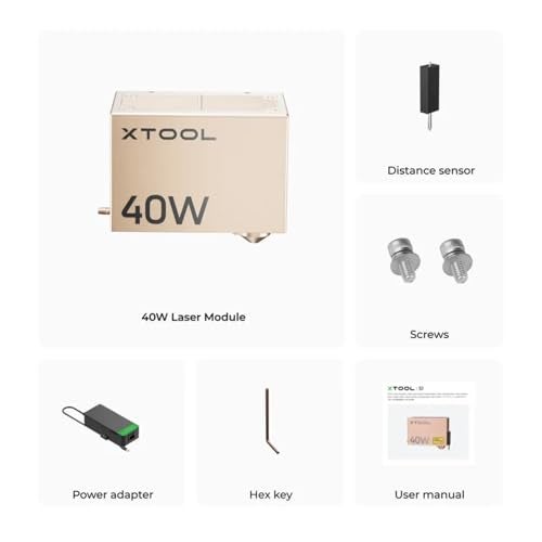 xTool S1 40W Laser Module for xTool S1 Laser Engraver Laser Module Laser Output 40W 40000mW High Power Cutting Efficiency 18mm Wood OnePass Cut - Image 3
