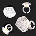 DAOKEY Flashing Led Light up Rings Toys Colorful Blinking Bumpy Rings for Birthday Bachelorette Bridal Shower Gatsby Party Favors Clear Case 12 Pack - Image 3