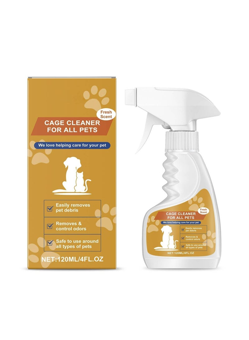 CMGTYYD Pet Odor Eliminator for Home, Pet Cleaner, Pet Cage Cleaner Spray Scented Odor Remover, for Strong Dog or Cat Pee Smells on Carpet, Furniture and Indoor Outdoor Floors, 120ML - Image 1
