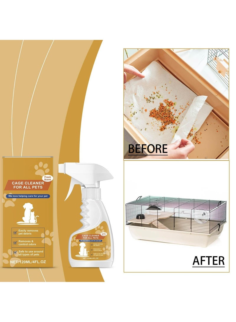 CMGTYYD Pet Odor Eliminator for Home, Pet Cleaner, Pet Cage Cleaner Spray Scented Odor Remover, for Strong Dog or Cat Pee Smells on Carpet, Furniture and Indoor Outdoor Floors, 120ML - Image 2