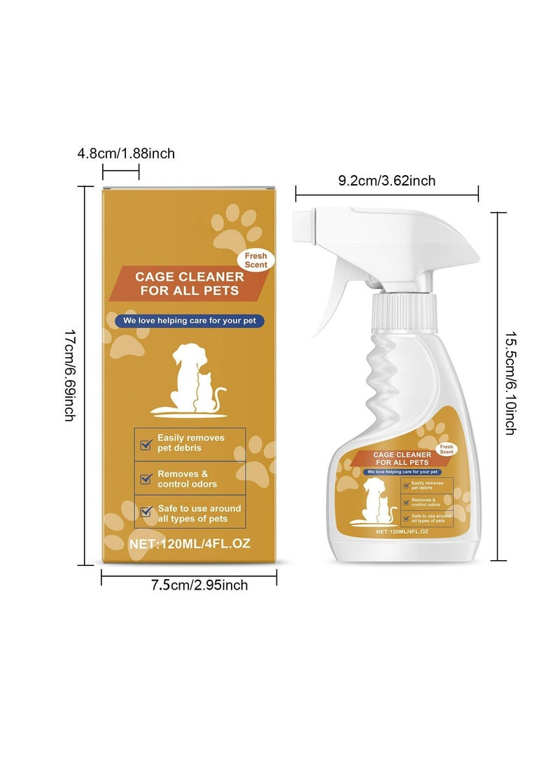 CMGTYYD Pet Odor Eliminator for Home, Pet Cleaner, Pet Cage Cleaner Spray Scented Odor Remover, for Strong Dog or Cat Pee Smells on Carpet, Furniture and Indoor Outdoor Floors, 120ML - Image 5