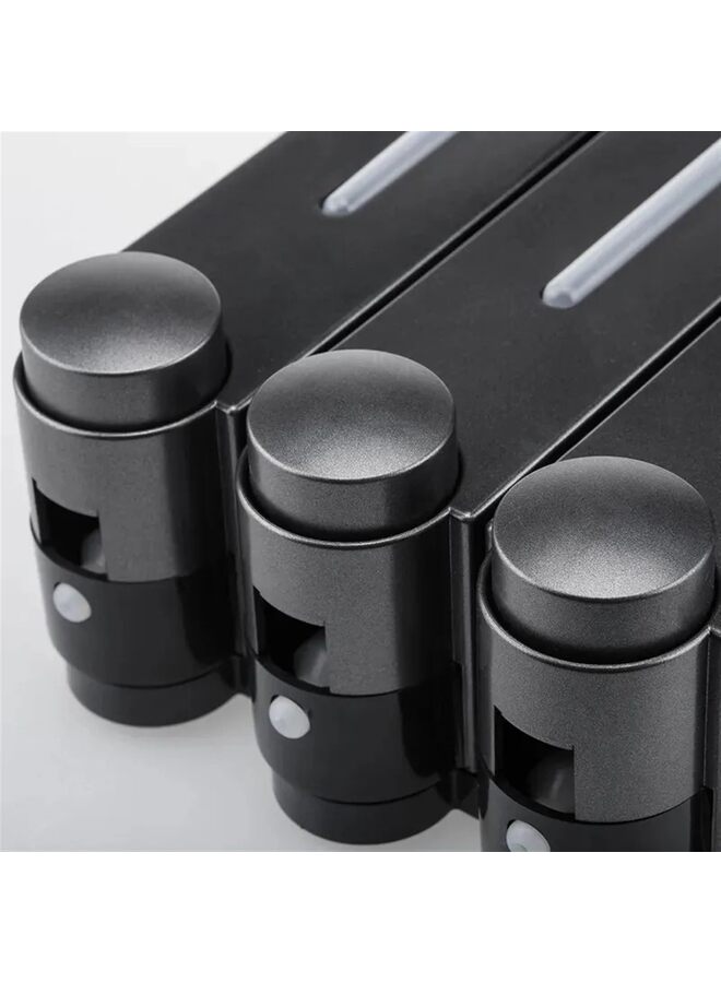 Shampoo Conditioner Dispenser,3 Chamber 3x420ml Shower Soap Dispenser Shower Gel Container Drill Wall Mounted Shower Pump Dispenser and Organizer for Toilet Bathroom Hotel Kitchen - Image 2