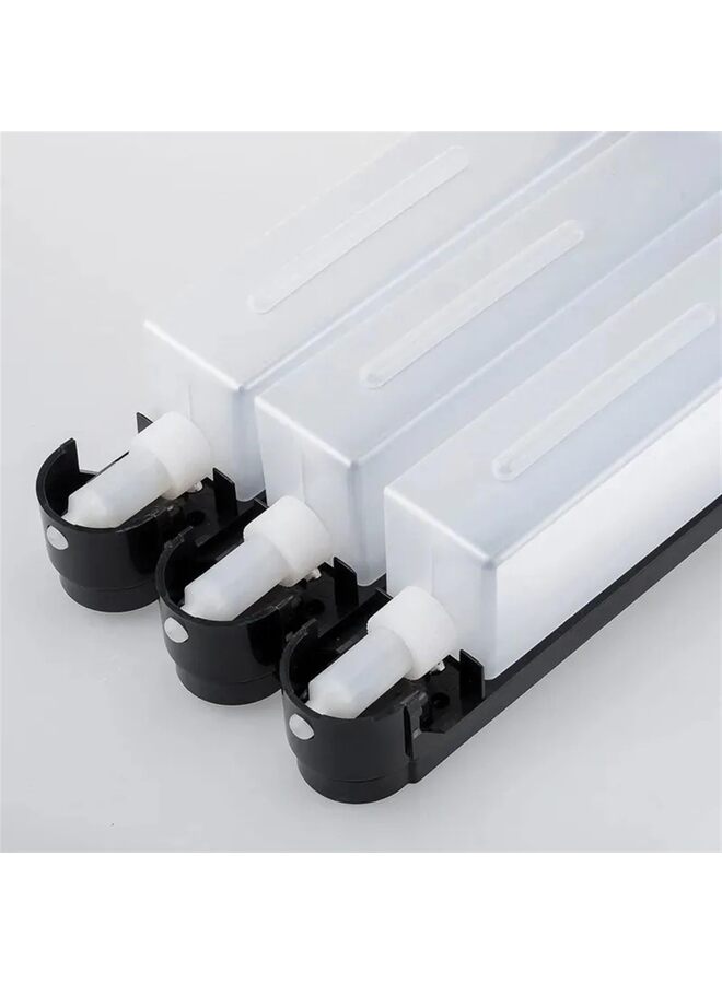 Shampoo Conditioner Dispenser,3 Chamber 3x420ml Shower Soap Dispenser Shower Gel Container Drill Wall Mounted Shower Pump Dispenser and Organizer for Toilet Bathroom Hotel Kitchen - Image 3