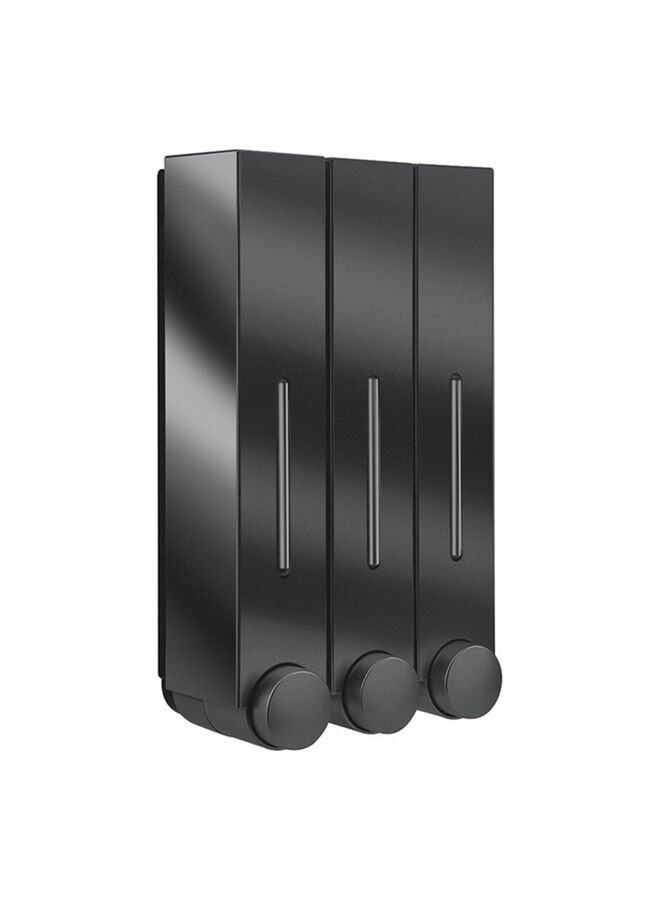 Shampoo Conditioner Dispenser,3 Chamber 3x420ml Shower Soap Dispenser Shower Gel Container Drill Wall Mounted Shower Pump Dispenser and Organizer for Toilet Bathroom Hotel Kitchen - Image 1