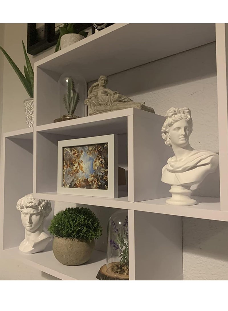 تمثال نصفي من الراتنج، تمثال نصفي لأبولو من الأساطير اليونانية، تمثال نصفي لديكور المنزل أو المكتب أو رف الكتب أو ممارسة الرسم أو هدية فنية من أبولو - Image 2