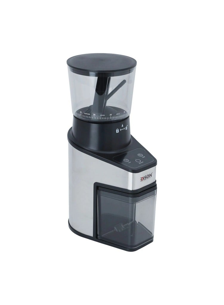 EDISON Edison Java Coffee Grinder, Black Steel, 250g, 150W - Image 2