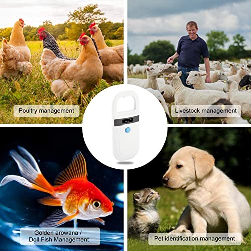 Tangxi Rechargeable RFID EMID Animal Handheld Reader, Pet ID Microchip Scanner and Chip Registration, Support Tag FDX-B (ISO11784 / 11785) - Image 2