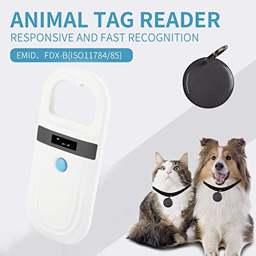 Tangxi Rechargeable RFID EMID Animal Handheld Reader, Pet ID Microchip Scanner and Chip Registration, Support Tag FDX-B (ISO11784 / 11785) - Image 4