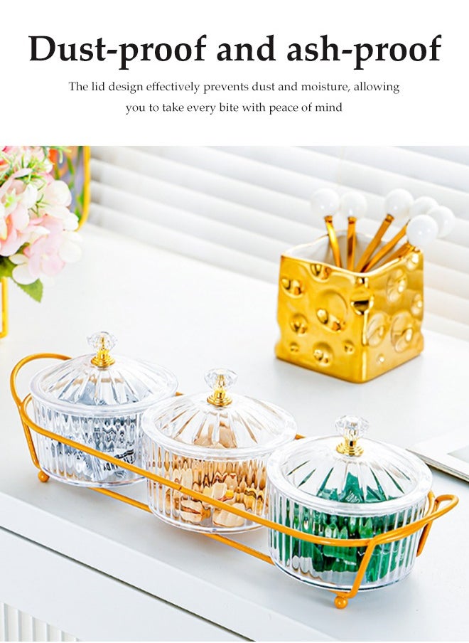 DUNISO Snack Serving Platter Set, Multifunctional Party Dried Fruit Platter, 6 Split Snack Bowls, Fruit Bowls With Lids And Trays, Used For Fruit Desserts, Appetizers, Nuts, Snacks, Candies  - Image 4