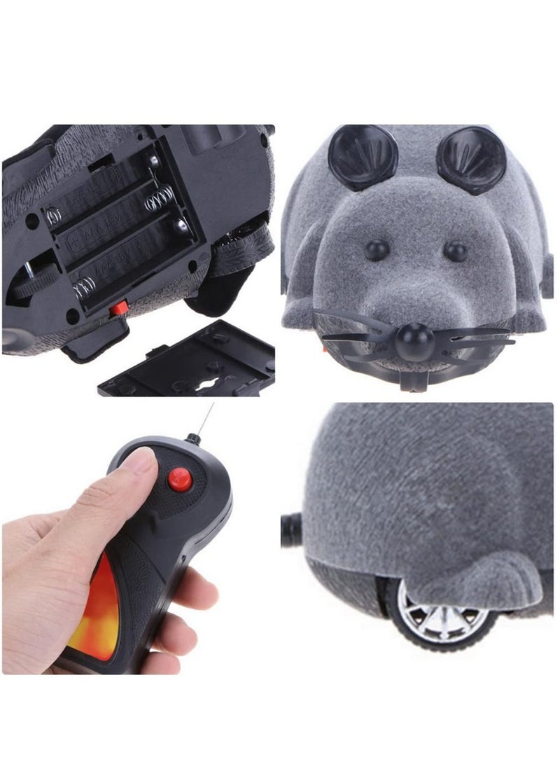 Cat Funny Toys Remote Control Wireless Electronic RC Rat Mice Animal Interesting Gifts Interactive Cat Toys (Grey) - Image 4