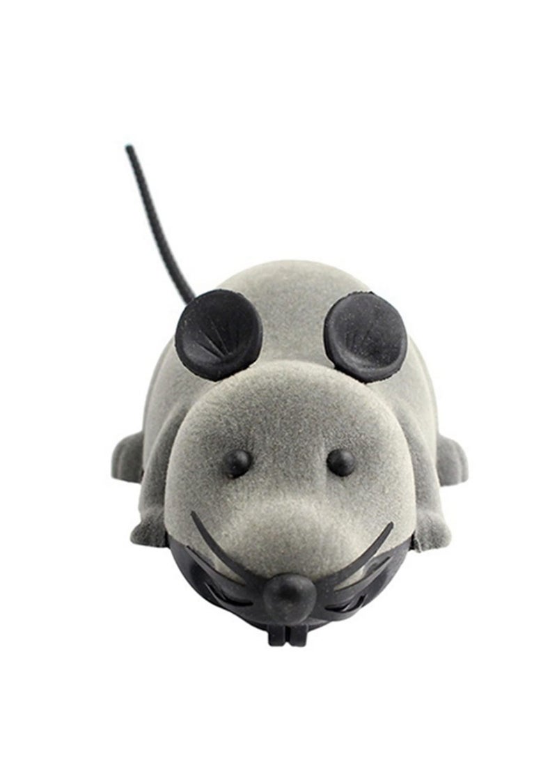 Cat Funny Toys Remote Control Wireless Electronic RC Rat Mice Animal Interesting Gifts Interactive Cat Toys (Grey) - Image 2