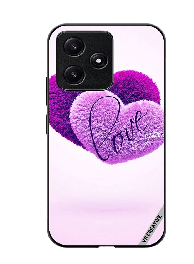 VR CREATIVE Protective Case Cover For Xiaomi Poco M6 Pro 5G Love you Heart Design Multicolour - Image 1